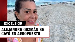 Alejandra Guzmán revela por qué se cayó en aeropuerto [upl. by Nitnert]