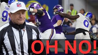 Referee reacts to the end of the Vikings vs Rams game [upl. by Ennairek]