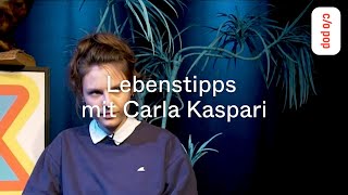 Lebenstipps mit Carla Kaspari  co pop xoxo 2021 [upl. by Latnahs]