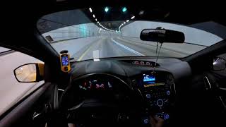 16 FORD FOCUS ST HKS BOV sound [upl. by Leduar]