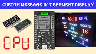 ESP32 Custom Text in 7 segment Dsiplay  Custom Text Display with ESP32 and 7Segment Display [upl. by Dar]