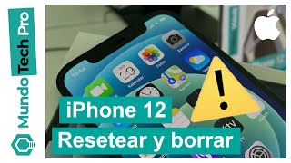 iPhone 12 📱 Resetear y borrar  Español [upl. by Sekyere]