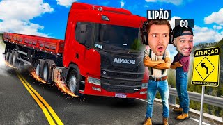 LIPÃO e GQ dirigindo CARRETAS no Driver Jobs NOVO [upl. by Lolande631]