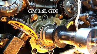 Timing Chain Replacement Disassemble GM 36L GDI 08 CTS part 1 [upl. by Olpe]