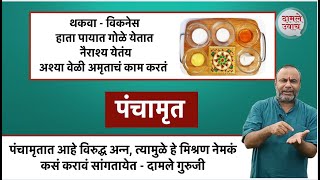 पंचामृतात आहे विरुद्ध अन्न त्यामुळे हे मिश्रण नेमकं कसं करावं हे सांगतायेत दामले गुरुजी Panchamrut [upl. by Nesto]