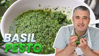 How to Make FRESH BASIL PESTO Like an Italian [upl. by Lifton]