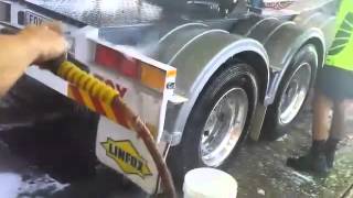 Cleaning a fuel Tanker using Nerta Jumbo [upl. by Chester]