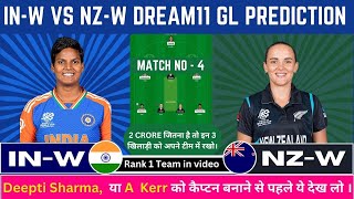 INW vs NZW dream11  INW vs NZW  INW vs NZW dream11 team  fantasyrocker20 rmprediction [upl. by Intihw]