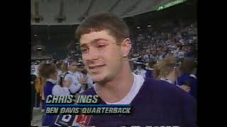 November 30 1991  Chris Ings Leads Ben Davis to State Football Championship [upl. by Yenot]