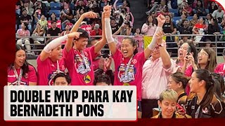 ‘MVPons’ Bernadeth Pons nasungkit ang Conference at Finals MVP title [upl. by Aerdnu]