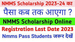 Nmms Scholarship Ka Paisa Kab Aayega 2024  Nmms Scholarship Online Registration [upl. by Eiramoj]