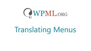 Translating Menus in WPML [upl. by Tiemroth]