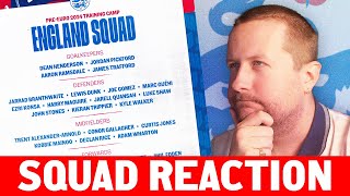 Reacting to England’s EURO 2024 provisional squad [upl. by Ydwor]