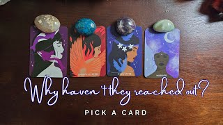 💌 Why havent they reached out 🐦  pick a card  tarot reading [upl. by Ramuk246]