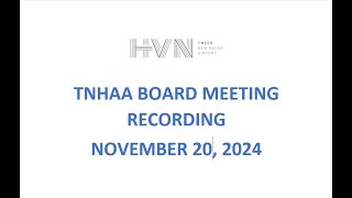 Board Meeting Recording November 2024 [upl. by Phineas]