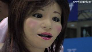 SAYA Lifelike Reception Robot  DigInfo [upl. by Revart]