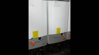 Remeha boiler fault  quinta 85  cracked door  commercial boiler [upl. by Aivlis]