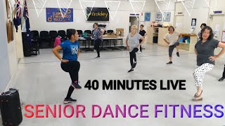 SENIOR DANCE FITNESS  40 minutes of live dance fitness with seniors [upl. by Woolson]