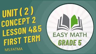 Easy math grade 5 first term unit 2 lesson 4amp5 prime factorization Greatest common factorsايزى ماث [upl. by Ayhtnic]