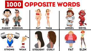 1000 Opposite Words in English  Antonyms in English  Common opposites  English Vocabulary [upl. by Laenej]