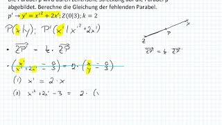 Zentrische Streckung  Urparabelgleichung bestimmen 9I7 [upl. by Down]