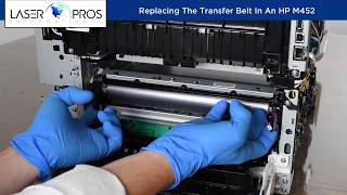 Installing The Transfer Belt In An HP M452 [upl. by Oriel]