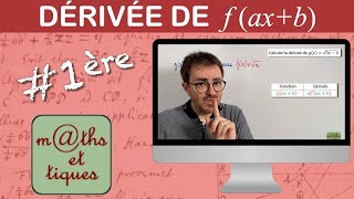 DÉRIVER une FONCTION COMPOSÉE faxb  Première [upl. by Rip237]