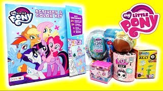 My Little Pony Activity and Color Kit Book and Surprise Toys [upl. by Nnaj]