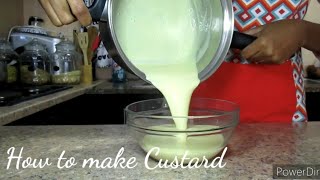 Vanilla custard with custard powder  moirs custard powder recipe Easy [upl. by Berck880]