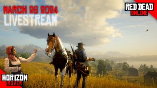 RDR2 Online LIVESTREAM March 26 2024 Daily Challenges [upl. by Odraccir]