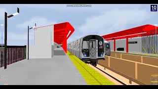 Openbve New R153 T Train Arriving amp Departing at McCarter Highway [upl. by Wheelwright]