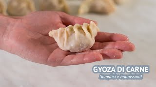 GYOZA DI CARNE  Ricetta facile e buonissima [upl. by Tamma538]