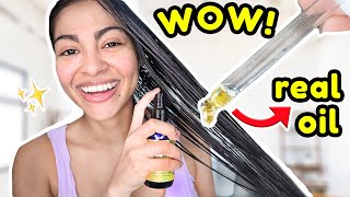 I left ARGAN OIL on my hair OVERNIGHT amp THIS HAPPENED overnight hair routine [upl. by Dviad]