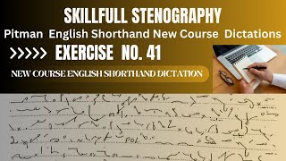 Pitman New Course English Shorthand Dictation [upl. by Ramak907]