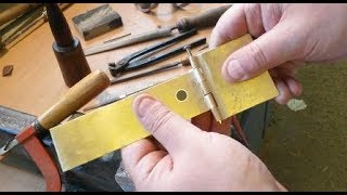 long rifle build Lancaster county pt25 making the patch box hinge [upl. by Yate]