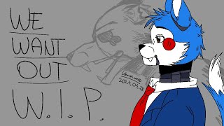 FNaCWIP We Want Out by DAgames ANIMATED FlipaClip [upl. by Phylys]