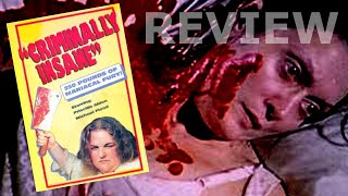 REVIEW Criminally Insane 1975 [upl. by Arie]