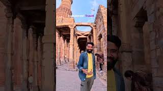 Qutub Minar Tour in 15 Seconds  Yayavar Hoon  Qutub Minar  Delhi Explorer [upl. by Nelleyram144]