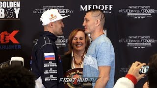 The return Sergey Kovalev vs Vyacheslav Shabranskyy Final Face Off Video [upl. by Libre379]