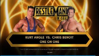 Wrestlemania 17  Kurt Angle vs Chris Benoit  40 Extra Years of Wrestlemania [upl. by Cosetta]