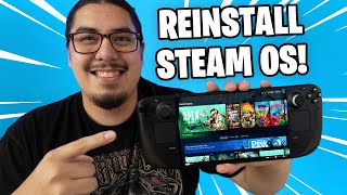 How to Reinstall Steam OS on Steam Deck [upl. by Nadabus313]