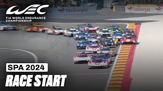 Race Start and First Minutes I 2024 TotalEnergies 6 Hours of Spa I FIA WEC [upl. by Yoshio]