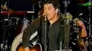 Green Day live Bridge school 2000 acoustic [upl. by Ynnaffit]