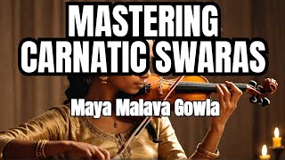 Mastering Carnatic Violin Swaras Experts Guide  1 [upl. by Fred]