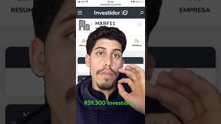 Quanto recebo com 1000 cotas do MXRF11  fundosimobiliarios investimentos dividendos [upl. by Namharludba619]