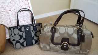 Coach retail handbags vs Coach factory outlet handbags [upl. by Rockel]