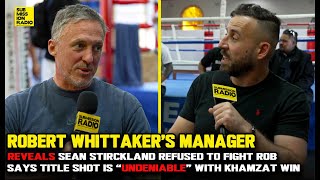 Robert Whittakers Manager Reveals Sean Turned Down Fight Says Win Over Khamzat Gets Title Shot [upl. by Peadar399]