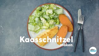 Kaasschnitzel met gepofte zoete aardappel – Allerhande [upl. by Rasecoiluj]