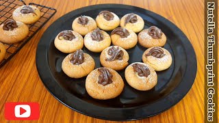 Nutella Thumbprint Cookies at home Yummy Chocolatey amp Delicious Nutella Cookies at home [upl. by Koball869]