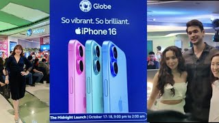 MIDNIGHT LAUNCH OF IPHONE 16 IN THE PHILS  📲 GLOBE SMART POWERMAC  JAZZY JAQ 💖 [upl. by Kara]